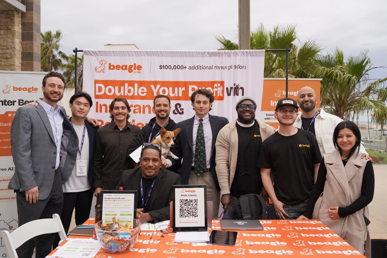 The Beagle team at a property management conference